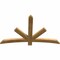 Ekena Millwork Alberta Rough Sawn Timber Gable Bracket, Western Red Cedar, 60"W x 38"H x 2"D x 4"F, 15/12 Pitch GBW060X38X0204ALB00RWR - alternate 2